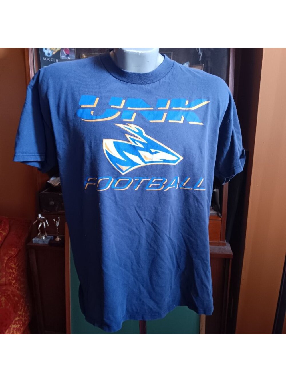 Vintage T-Shirt Large UNK University Nebraska Kearney Football Jerzees USA-Made